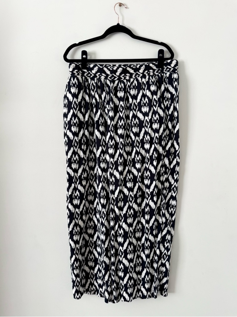 Cynthia Rowley Ikat Linen Blend Wide Leg Pants - Size 2X